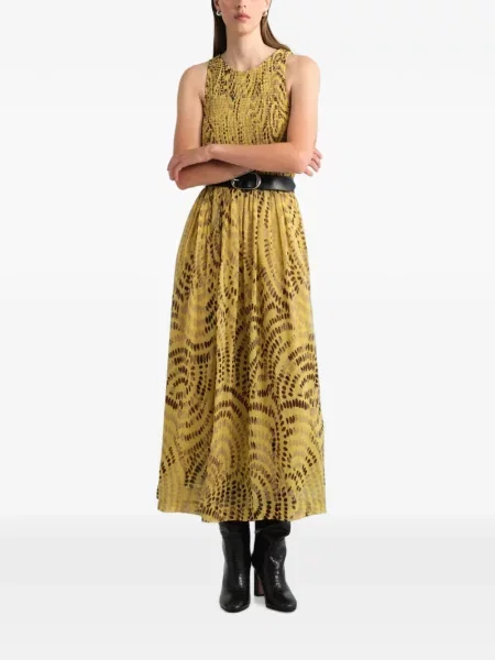 Rochie midi Cara Cara galben