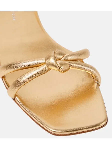Sandale Gianvito Rossi din piele auriu