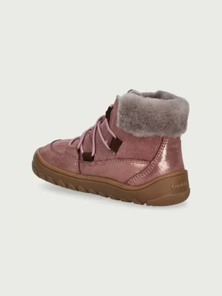 Froddo gyerek velúr téli cipő BAREFOOT UP FURRY TEX rózsaszín