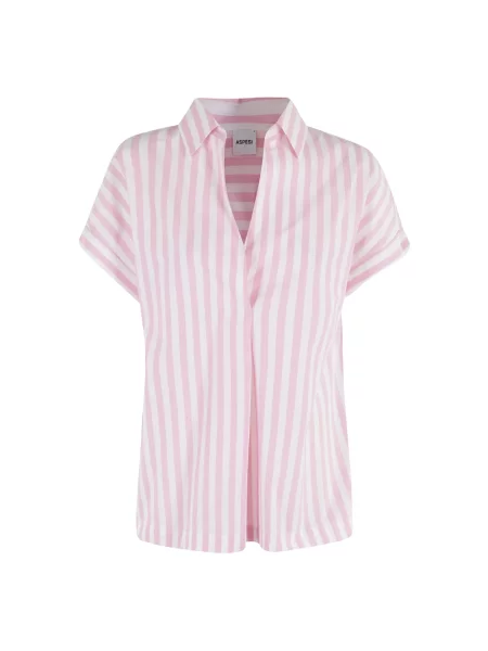 Bluzka Aspesi w paski różowa