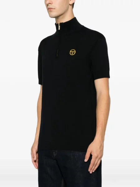Polo Sergio Tacchini με κέντημα μαύρο