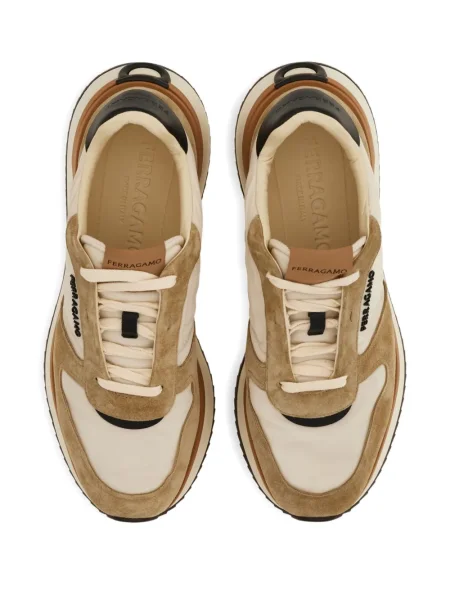 Sneakerși Ferragamo din piele de căprioară