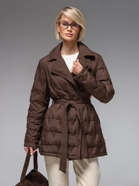 Демісезонна куртка VIVA WEAR коричневий