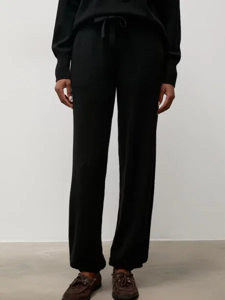 Answear.LAB pantaloni de trening pentru femei din lână negru