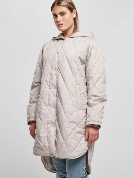 Płaszcz Urban Classics z kapturem szary