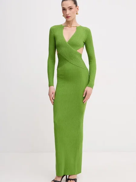 Elisabetta Franchi rochie bodycon cu vâscoză verde