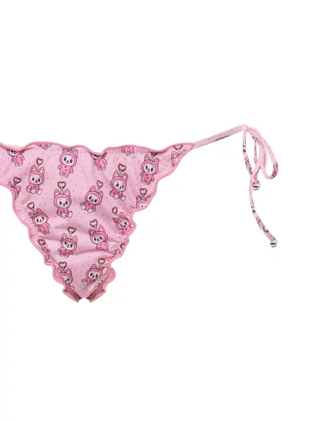 Bikini Mc2 Saint Barth cu volane roz