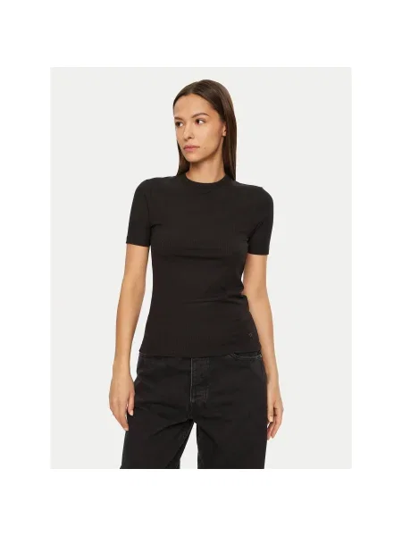 Calvin Klein Póló Slim Fit fekete