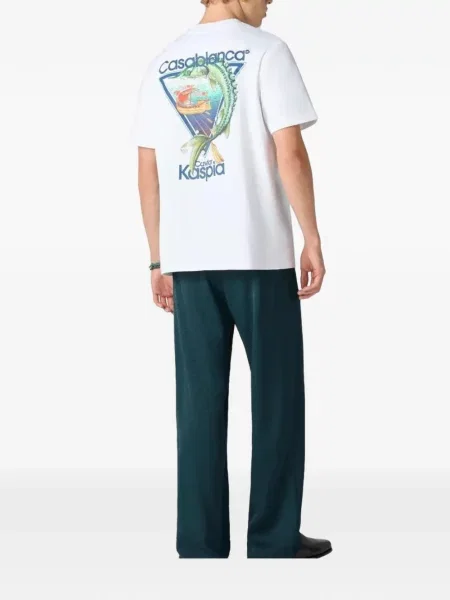 Tricou Casablanca cu imagine alb