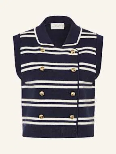 Claudie Pierlot Bezrękawnik schwarz biała