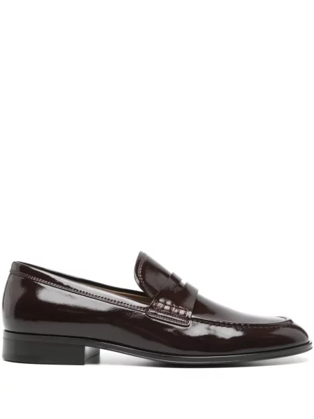 Pantofi loafer Gianvito Rossi din piele maro