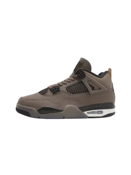 Sneakersy Jordan 4 Retro skórzane retro z kamieniami szare