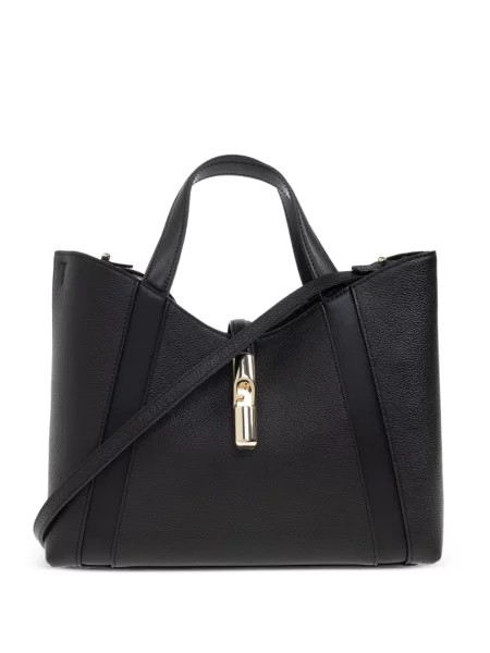 Geanta de piele Furla din piele negru