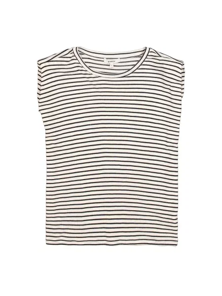 GARCIA Tricou negru / murdar alb