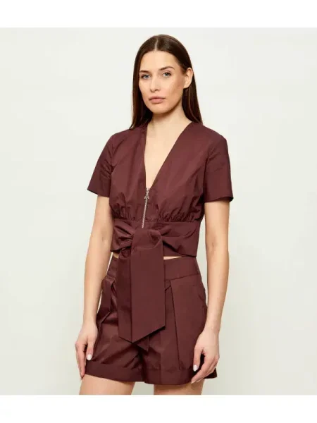 Patrizia Pepe Blúz | Cropped Fit barna