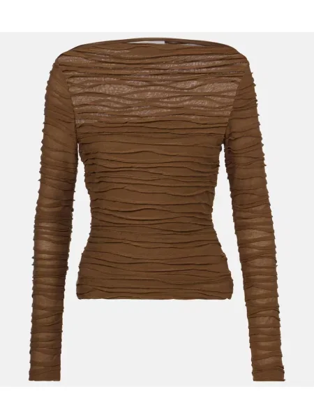 Top Proenza Schouler cu imagine maro