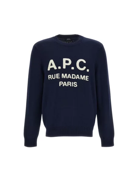 Sweter A.p.c. wełniany niebieski