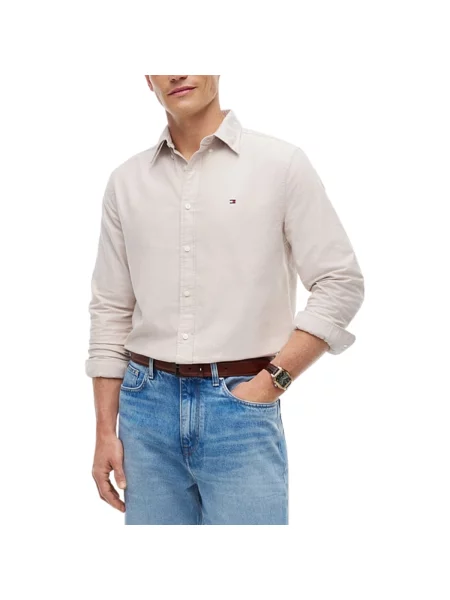 Košeľa Tommy Hilfiger béžová