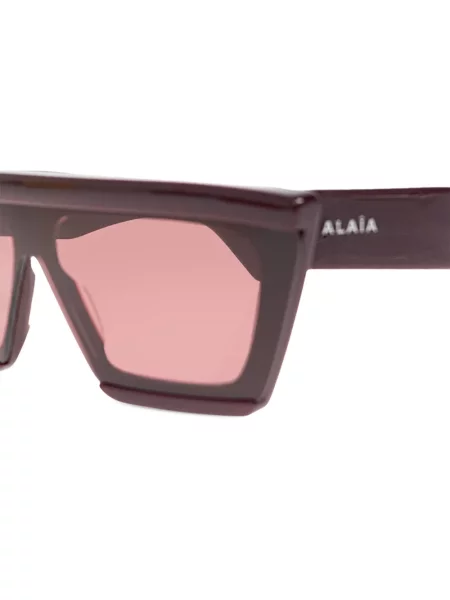 Ochelari de soare Alaia Eyewear cu imprimeu geometric roșu