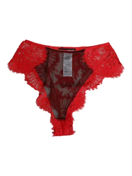 Majtki Dolce&gabbana koronkowe czerwone