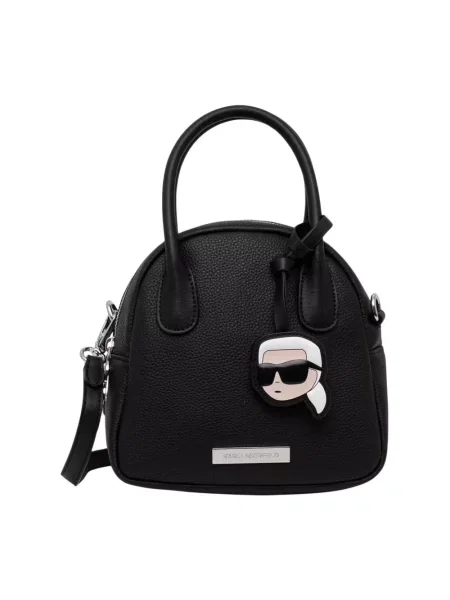 Karl Lagerfeld torebka crossbody z imitacji skóry IKON czarna