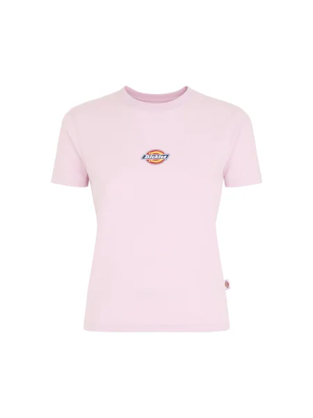 DICKIES Tricou Maple Valley bleumarin / galben / roz deschis roșu