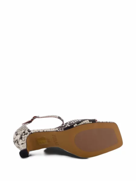 Sandale Toral Shoes din piele cu model piele de șarpe