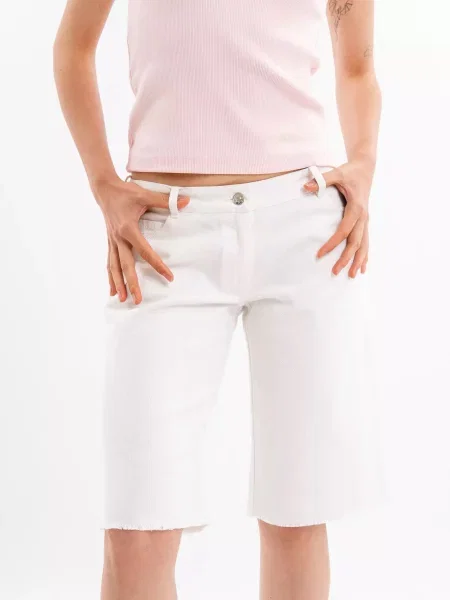 Шорти джинсові A.G.N.A білий