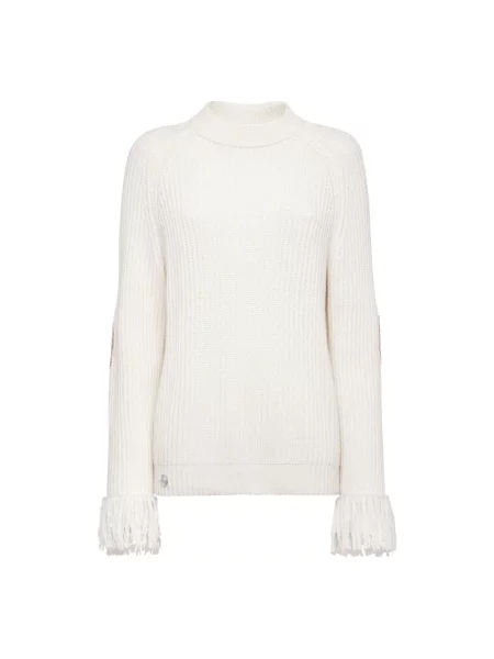 Sweter z golfem Philipp Plein wełniany do golfa beżowy