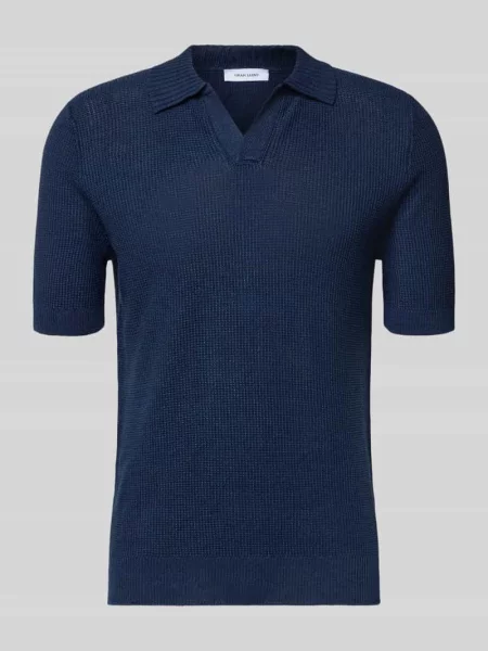 Koszulka polo w kroju slim fit z dekoltem w serek Gran Sasso