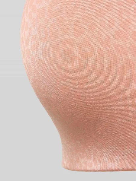 Biustonosz we wzór na całej powierzchni model SHADOW BRALETTE w nadruku skóry leoparda Hugo beżowa