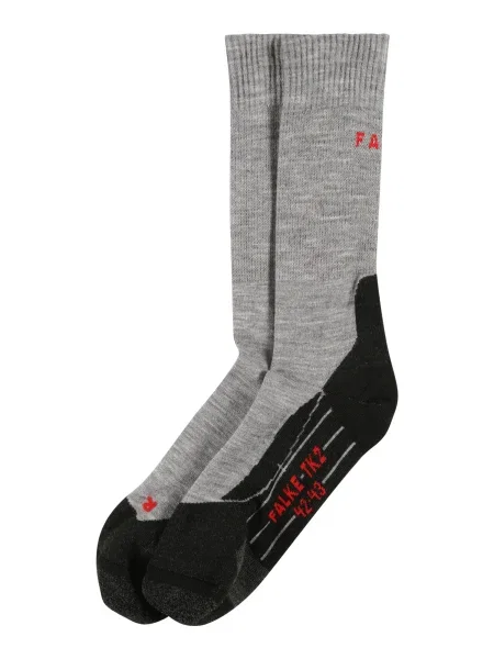 FALKE Șosete sport gri amestecat / roșu negru