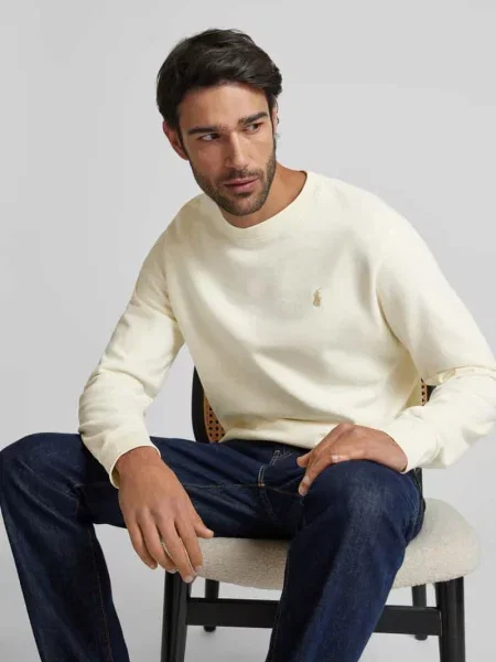 Bluza o kroju relaxed fit z czystej bawełny Polo Ralph Lauren beżowa