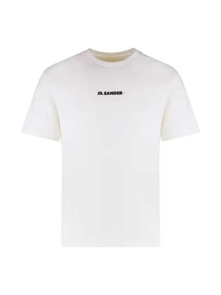 Koszulka Jil Sander z nadrukiem biała