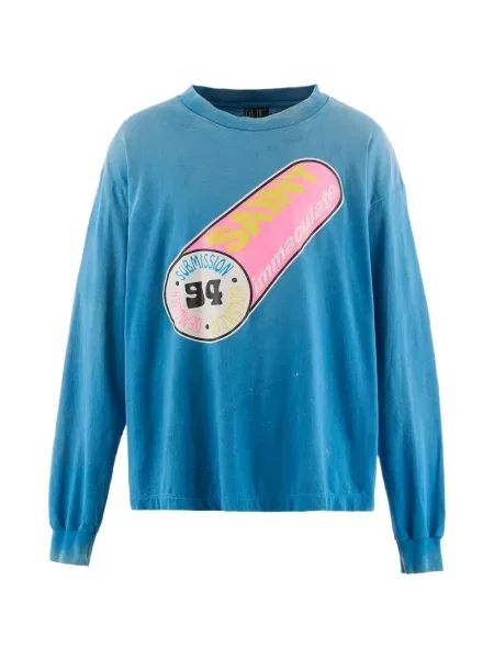 Tricou Saint Mxxxxxx lung albastru
