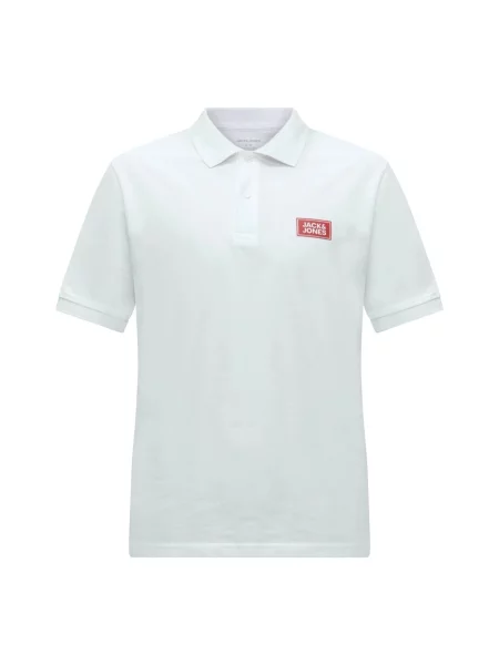 JACK & JONES Tricou JJRUSH' alb