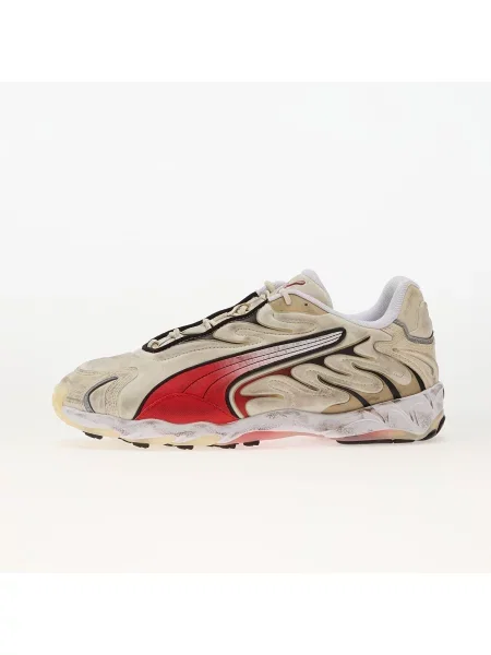 Кросівки Puma з потертостями червоні