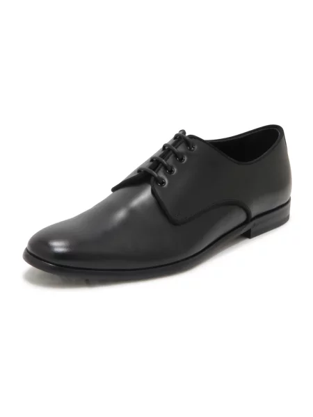 Derby Dolce And Gabbana skórzany czarny