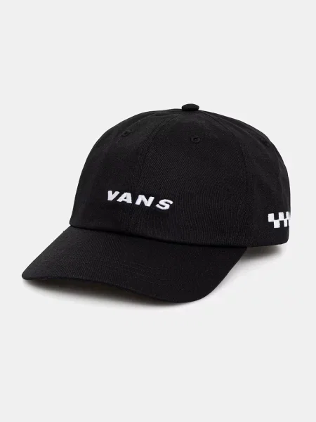 Czapka z daszkiem Vans Check Side czarno-biała biała