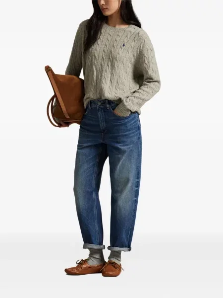 Căciulă Polo Ralph Lauren cu broderie cu dungi cowboy roșu