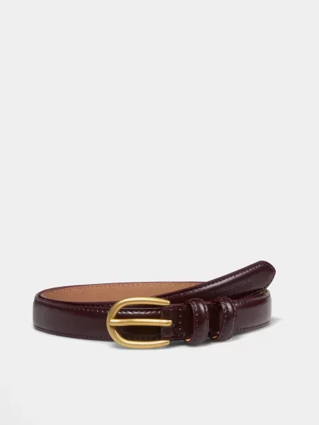 Кожаный ремень Marc O'polo с ремешками коричневый