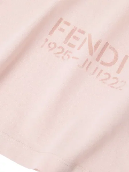 Koszulka dziecięca Fendi różowa