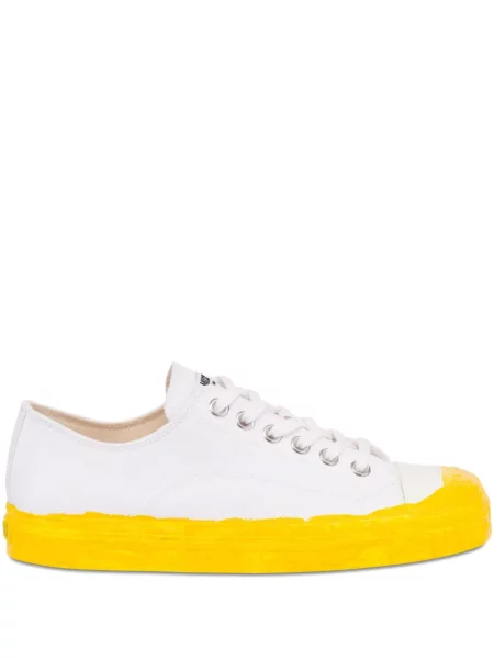 Sneakerși Moschino cu șireturi din dantelă alb