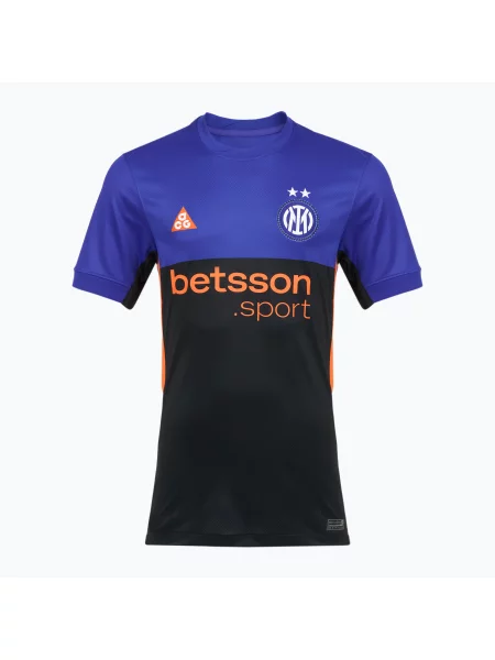 Tricou de fotbal pentru bărbați Nike Inter Milan Stadium SE hyper blue/black/safety orange negru