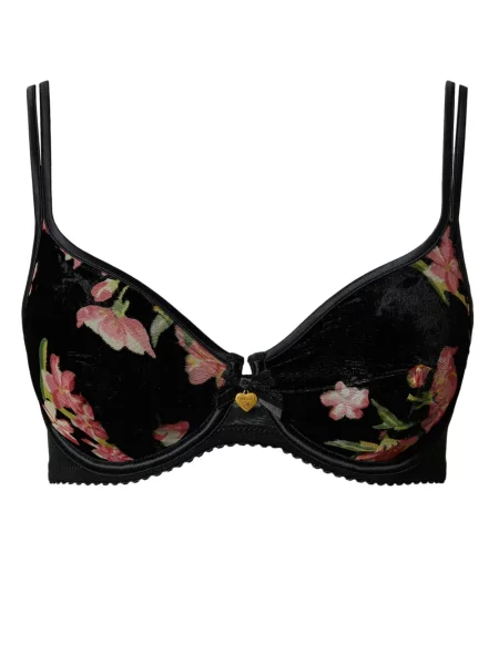 Sutien Twinset de catifea negru