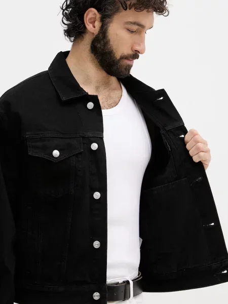 Calvin Klein Jeans преходно яке мъжко от деним черно