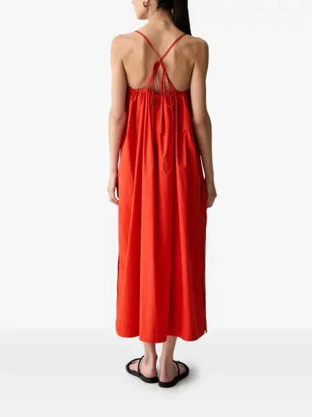 Rochie maxi Benetton cu legături roșu