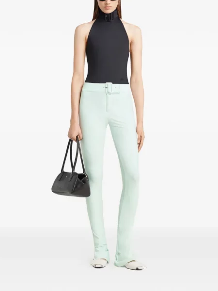 Pantaloni Courreges verde