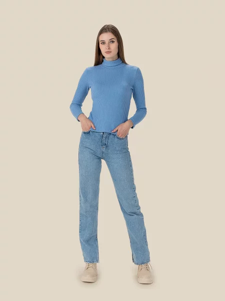 Водолазка LAWA віскоза/поліестер блакитний