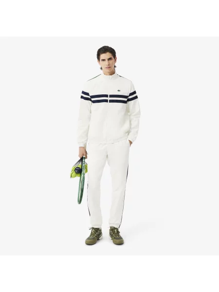 Lacoste Dres Tenisowy Z Nadrukiem biały